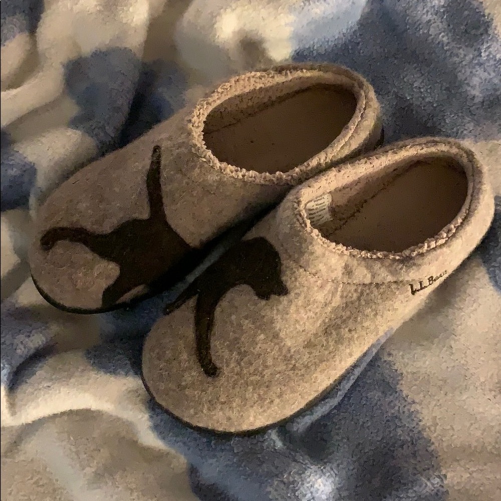 L.L. Bean Wool Dog Slippers